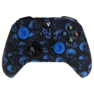 Xbox One Чехол на джойстик Skull Blue