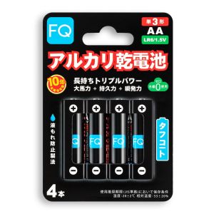 Батарейка щелочая FQ AA LR6 1,5V уп-4шт.