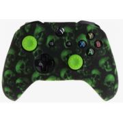 Xbox One S Controller Silicon Case Skull Green